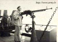 Фото пулемета ДШК установленного на корабле