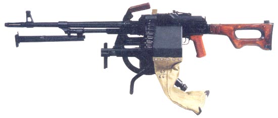Фото пулемета  ПКБ представляющнго собой единый пулемет ПК, поставленный на бронетранспортерную установку